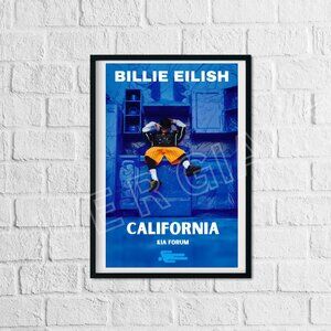 Billie Eilish CALIFORNIA Kia Forum Concert Poster 11 " x 1 7" Art Print